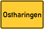 Place name sign Ostharingen
