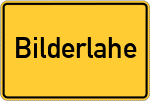 Place name sign Bilderlahe