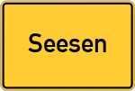 Place name sign Seesen