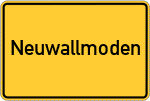 Place name sign Neuwallmoden