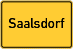 Place name sign Saalsdorf