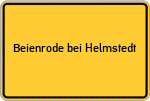 Place name sign Beienrode bei Helmstedt