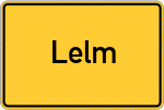 Place name sign Lelm