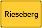 Place name sign Rieseberg