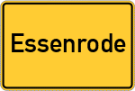 Place name sign Essenrode