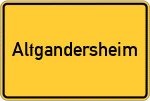 Place name sign Altgandersheim