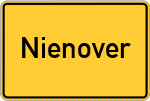 Place name sign Nienover