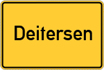 Place name sign Deitersen