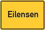 Place name sign Eilensen