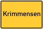 Place name sign Krimmensen