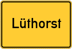 Place name sign Lüthorst