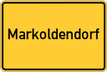 Place name sign Markoldendorf