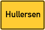 Place name sign Hullersen