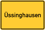 Place name sign Üssinghausen
