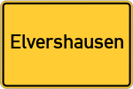 Place name sign Elvershausen