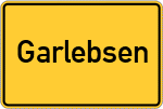 Place name sign Garlebsen