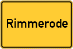 Place name sign Rimmerode