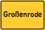 Place name sign Großenrode