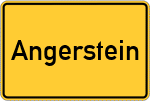 Place name sign Angerstein