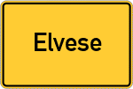 Place name sign Elvese