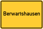 Place name sign Berwartshausen