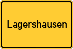 Place name sign Lagershausen