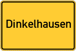 Place name sign Dinkelhausen, Niedersachsen