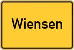 Place name sign Wiensen