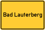 Place name sign Bad Lauterberg