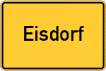 Place name sign Eisdorf