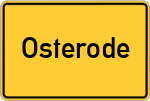 Place name sign Osterode