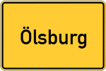 Place name sign Ölsburg