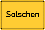 Place name sign Solschen