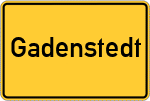 Place name sign Gadenstedt
