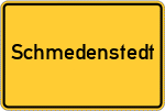 Place name sign Schmedenstedt
