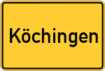 Place name sign Köchingen