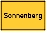 Place name sign Sonnenberg, Kreis Braunschweig