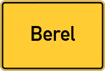 Place name sign Berel