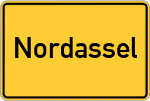 Place name sign Nordassel