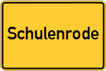 Place name sign Schulenrode
