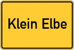 Place name sign Klein Elbe