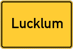 Place name sign Lucklum
