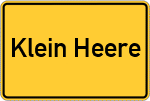 Place name sign Klein Heere
