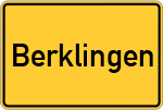 Place name sign Berklingen