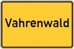 Place name sign Vahrenwald