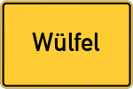 Place name sign Wülfel