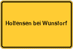 Place name sign Holtensen bei Wunstorf