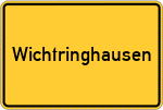 Place name sign Wichtringhausen