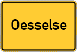 Place name sign Oesselse