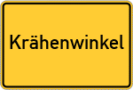 Place name sign Krähenwinkel